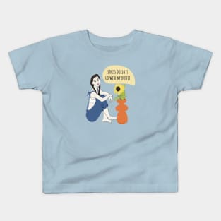 Stress Doesn’t Go With My Outfit Kids T-Shirt